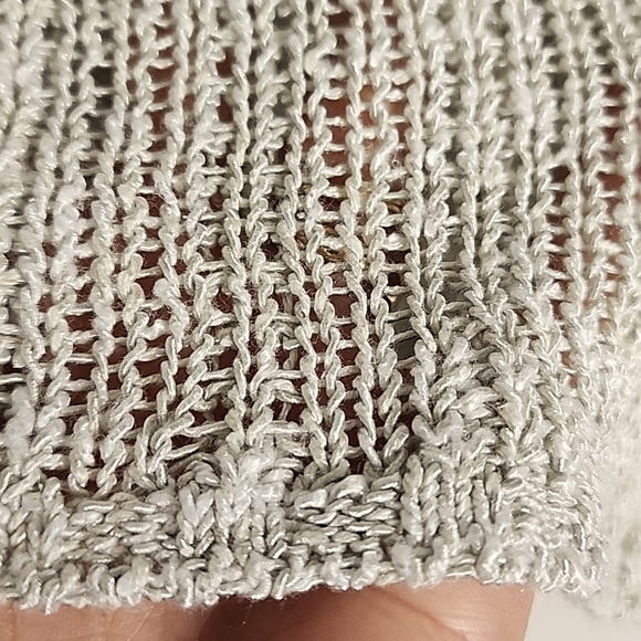 EILEEN FISHER Loose Knit/Knit Open Cardigan/ Size L - Picture 12 of 12